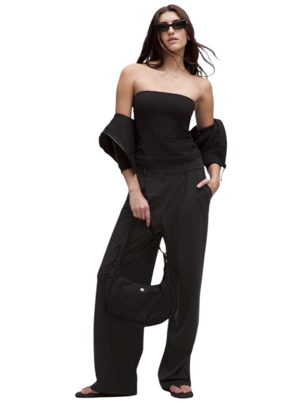Lululemon DayDrift High Rise Trouser Short Women's XS Black